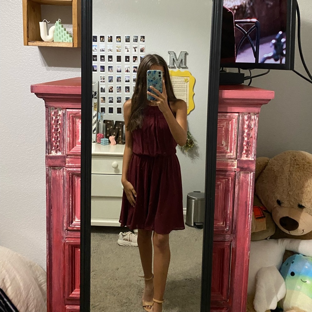 Burgundy Lush Dress